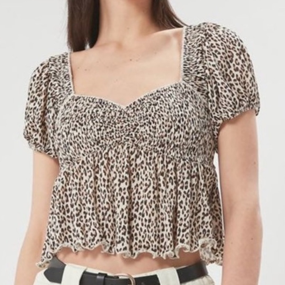 Urban outfitters cheetah top